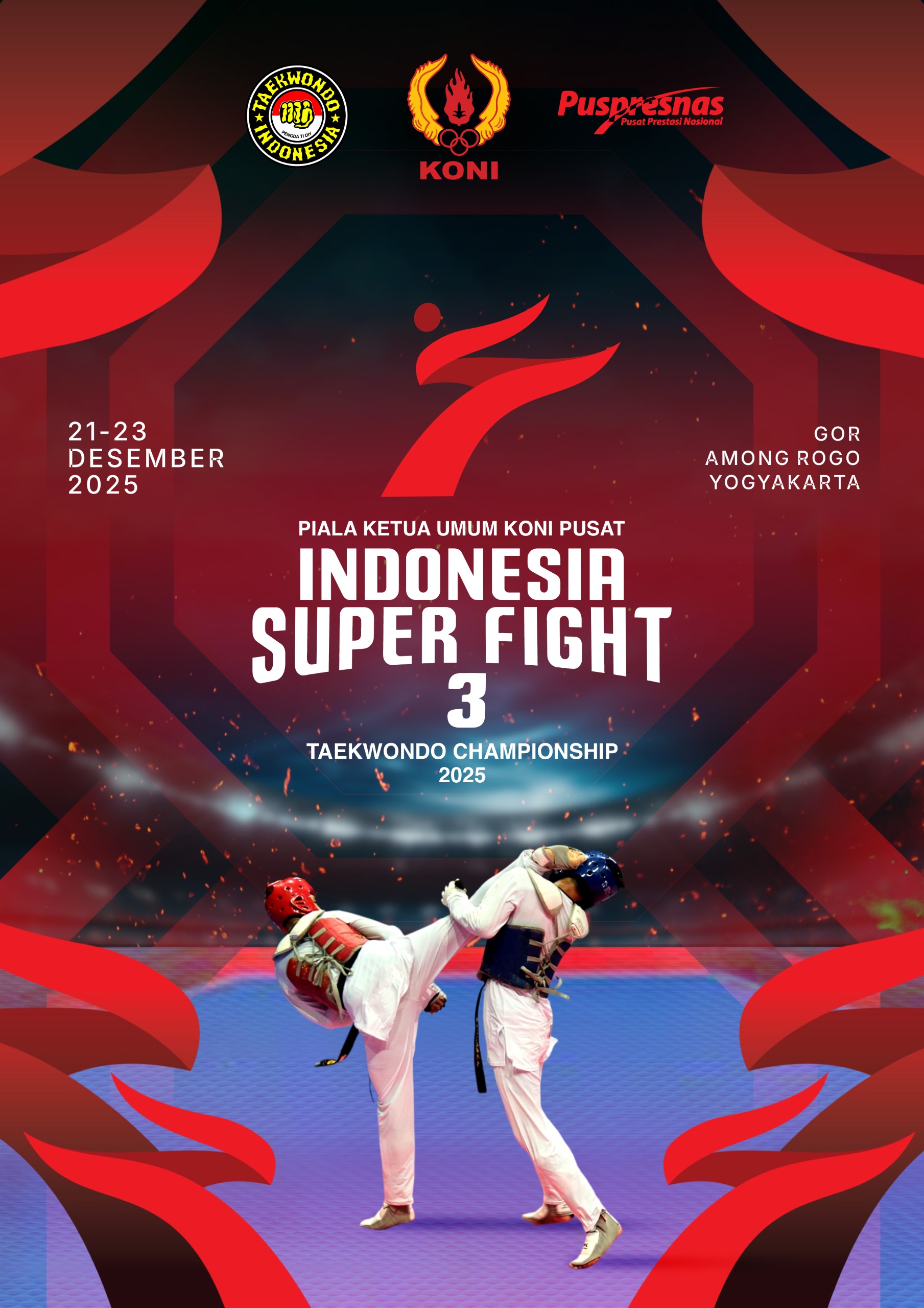 INDONESIA SUPERFIGHT 3 TAEKWONDO CHAMPIONSHIP 2025 Stanley Sport-GRIND (System)